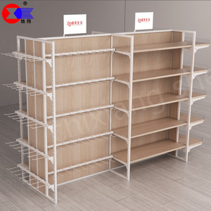 Étalage de style <span class=keywords><strong>japonais</strong></span> pour magasins de détail, cadre métallique léger double face, imitation bois - Product Image 2