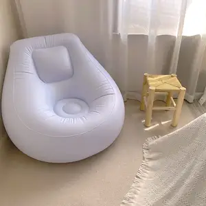 백색 75x65cm 팽창식 소파 의자 소파 야영 가구 소파 게으른 소파 가정/사무실/옥외를 위한 작은 포장 의자