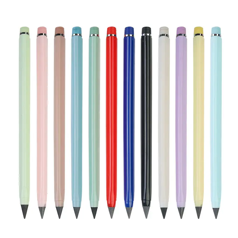 Schulpapier tintenloser Stift umweltfreundlicher Ewiger Stift Kawaii Unendlichkeitsstift mit Löschklapp für Kinder lapiz infinito