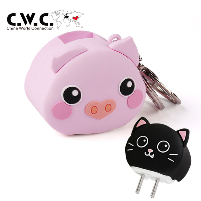 CWC Funny Custom Animal Cute Wall Charger Cartoon Pig Shaped 12W 20W US UK Wall Plug Phone Wall Charger