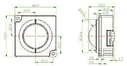 XINHE उच्च गुणवत्ता एम्बेडेड यांत्रिक ट्रैकबॉल माउस के लिए 30mm G30 औद्योगिक नियंत्रण यूएसबी PS2 PS232 अमेरिकन प्लान