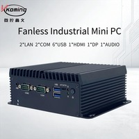 Mini PC industriel sans ventilateur en gros, Intel N95 5200U 6300U 7300U 8250U, port COM, DC12V, mini-ordinateur ODM, compatible Win10 Linux