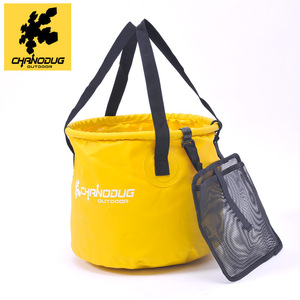 Bote de Pesca Plegable, Impermeable y Ligero de PVC, Lona de 10L/20L/28L, Contenedor Portátil para Peces Vivos para Exteriores - Product Image 3
