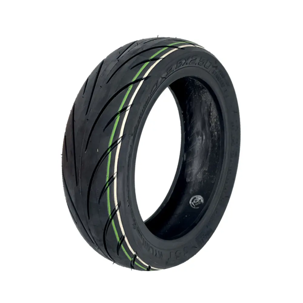 Nuova immagine 9.5x2.50 Scooter Tubeless pneumatico vuoto con valvola per NIU KQI3 Scooter elettrico pneumatico da 9.5 pollici