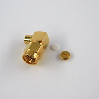 Cable RG402 de .141, Antena de 50 ohmios, Conector Coaxial RF Impermeable con Conector SMA Macho en Ángulo Recto