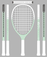 TYPTI – Ensemble de raquettes de paddle en fibre de carbone de haute qualité avec cordes en nylon, comprenant 1 raquette et 1 balle pour l'entraînement masculin