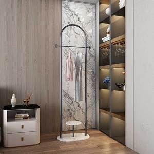 Perchero de ropa para <span class=keywords><strong>Hotel</strong></span>, moderno arco de hierro y mármol, al por menor - Product Image 5