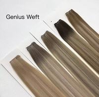 Cheveux humains européens Remy de qualité supérieure, invisibles, fins, doublement étirés pour extensions, cuticules brutes alignées, couleur personnalisée