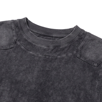 T-shirt personnalisé pour homme, style vintage délavé à l'acide, 100 % coton, haute qualité, tendance streetwear