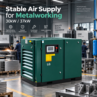Compresseur d'air industriel à vis 30kW 37kW 8 10 13 Bar, compresseur rotatif électrique pour le travail des métaux et la fabrication CNC