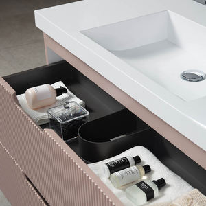 Tocador de baño flotante minimalista moderno más vendido Juego de tocador de fregadero de 900mm para el hogar para el baño Hotel Villa o apartamento - Product Image 3