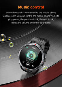 Montre connectée KT88 très vendue, étanche 3ATM, batterie haute capacité 1100mAh, lampe de poche, boussole, modes multisports, unisexe - Product Image 3