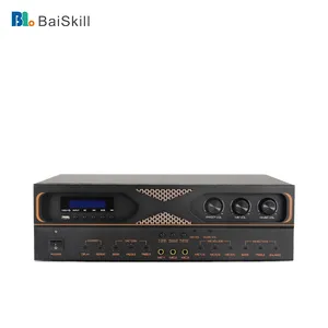 BaiSkill Mk2000 Профессиональный цифровой усилитель мощности Вход MP3 bluetooth звуковое оборудование для караоке