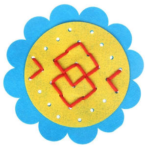 डिय बुनाई किंडरगार्टन मैनुअल कपड़े की सामग्री जो बच्चे प्रारंभिक शिक्षा शिक्षा खिलौने सिखाता है गणित खिलौने नए आगमन को सहायक - Product Image 4