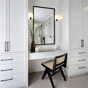 BALOM Customized Modern <b>White</b> Solid <b>Wood</b> <b>Wardrobe</b> with Hinged Doors Bedroom Furniture,Large Storage Space Ardrobe Factory Direct - Product Image 3