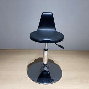 Thẩm mỹ PU da làm việc phân với thắt lưng hỗ trợ, ghế màu đen cho khách sạn, phòng khách phòng họp, bar Salon xăm cửa hàng cắt tóc - Product Image 2