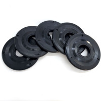 Seal Wiper Lumpur Karet Hitam Heavy-Duty 228mm, Tahan Abrasi 70-90 Shore A, dengan Layanan Pemotongan untuk Pipa Casing Lapangan Minyak
