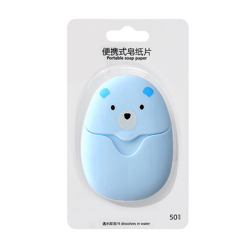 Blue adhesive card holder