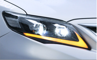 AURON Nuevo Faro Delantero LED de 32V para Corolla 2011-2013, Actualización Retrofit, Construcción de Aluminio, Luz Blanca de 6000K