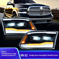 Feux LED VLAND pour RAM 1500/2500/3500 (halogène et xénon) 2009-2018 et RAM 1500 Classic 2019-2021, phares à double lentille LED