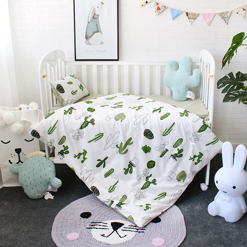 Bio personnalisé 100% coton bébé garçon fille pépinière dormir drap de lit housse de couette lit bébé literie ensemble