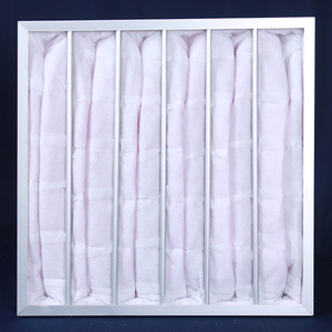 Filtre à air de poche à cadre métallique à efficacité moyenne, prix abordable, pré-filtre, filtre à sac 3 µm - Product Image 1