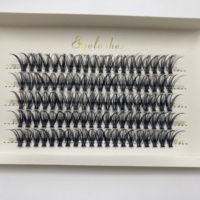 Extensions de cils DIY faites à la main, bande complète, cils longs naturels en cheveux synthétiques pour un volume accru