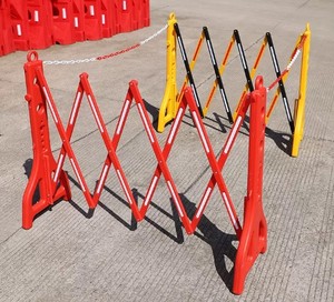 पुनः प्राप्त टेलीस्कोपिक अलगाव बाड़ अस्थायी प्लास्टिक यातायात बाधा बाधा - Product Image 6