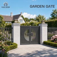Portail de jardin en aluminium en promotion, design moderne et minimaliste, portail coulissant de sécurité de 1,2 m, thermolaqué, antirouille, résistant aux UV