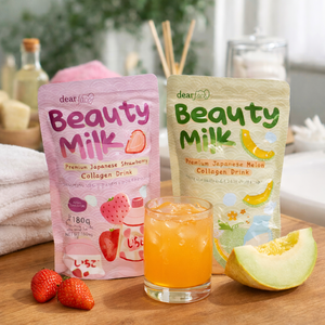 Poudre de Collagène Hydrolysé au Lait et à la Fraise pour une Peau Éclatante et un Teint Unifié – Meilleure Vente - Product Image 5