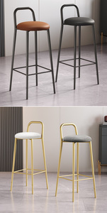 <span class=keywords><strong>Chaise</strong></span> de designer en <span class=keywords><strong>fer</strong></span> <span class=keywords><strong>forgé</strong></span> de style américain avec dossier, luxe léger, moderne et simple, <span class=keywords><strong>prix</strong></span> de gros pour la maison - Product Image 6