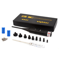 Kit de viseur laser rechargeable professionnel avec 9 adaptateurs, rouge ou vert, lumineux avec interrupteur à bouton