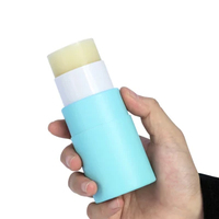 Emballage cylindrique de déodorant en carton écologique Pot de brillant à lèvres torsadé Bâton de parfum solide pour hommes contenant de baume à lèvres tube en papier