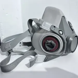 Poeira máscara Set 6200 Reutilizável Respirador Segurança CARA MÁSCARA com filtro conjunto completo - Product Image 4