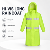 Veste de travail réfléchissante double face en Oxford 150D avec revêtement PVC vert vif pour l'entretien routier, logo et couleur personnalisés