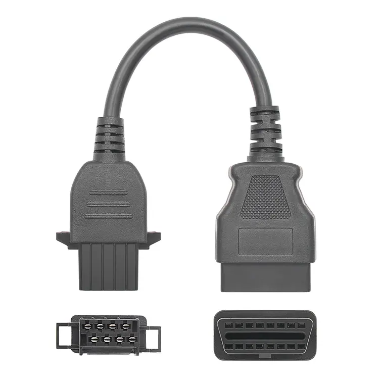 8pin to 16pin OBD OBD2 Connector Truck Cable Connector Adapter for Volvo diagnostic scanner tool