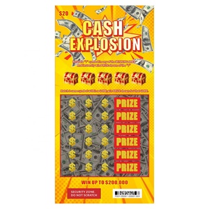 Billets de loterie à gratter personnalisés, impression couleur, OEM ODM, impression numérique pour loterie - Product Image 2