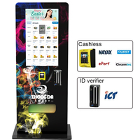 Distributeur automatique à écran tactile interactif de 32 "avec SDK multi-paiement et prise en charge multilingue de la surveillance à distance