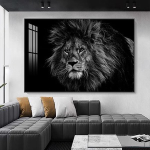Nordique moderne Style <span class=keywords><strong>noir</strong></span> <span class=keywords><strong>et</strong></span> <span class=keywords><strong>blanc</strong></span> éléphant Lion <span class=keywords><strong>tigre</strong></span> impression mur Art affiche luxe porcelaine cristal <span class=keywords><strong>peinture</strong></span> pour la décoration intérieure - Product Image 5