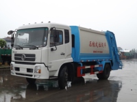 Camion à ordures compacteur diesel Dongfeng Tianjin 170 ch 4x2 Euro 3, boîte de vitesses manuelle, capacité de 10 m, empattement de 3950 mm
