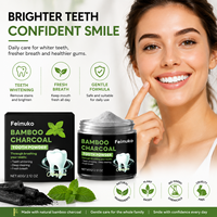 Polvo Dental de Carbón de Bambú para Uso Doméstico, Limpieza Suave y Profunda, Blanqueamiento Dental, Aliento Fresco, Cuidado Diario