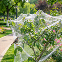 Filet anti-oiseaux OEM résistant aux intempéries pour la protection des fruits, des jardins potagers, des vignes sous auvent et sous serre