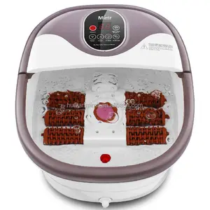 Servicio OEM <span class=keywords><strong>de</strong></span> Fábrica, Bañera <span class=keywords><strong>de</strong></span> Hidromasaje Eléctrica Automática para Pedicura, <span class=keywords><strong>Masajeador</strong></span> <span class=keywords><strong>de</strong></span> <span class=keywords><strong>Pies</strong></span> con Burbujas y Calor, 6 Rodillos Eléctricos, Color Rojo - Product Image 2