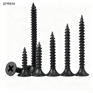 Tornillos para paneles de yeso de acero al carbono fosfatado métricos M6 y de 1/4 de pulgada, clase 4.8, tornillos autorroscantes de cabeza avellanada tipo trompeta galvanizados personalizados - Product Image 1