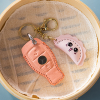 Kit de fabrication de porte-clés, avec breloque en cuir en forme de dumpling, pendentif pour sac à main, pour loisirs créatifs adolescents, adultes, étudiants, week-end