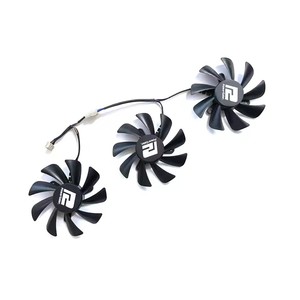 พัดลมระบายความร้อนของแท้85มม. FD9015U12D 4PIN สำหรับ PowerColor Radeon <span class=keywords><strong>RX6750</strong></span> Gre 12GB อะไหล่การ์ดกราฟิกไฟท์เตอร์ - Product Image 3