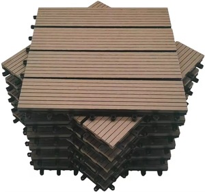 Planche de terrasse en WPC moderne à emboîtement, rectangulaire, double verrouillage, imperméable, imitation bois, panneau de revêtement composite pour extérieur - Product Image 6