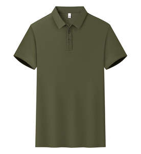 เสื้อยืดสำหรับเล่นกอล์ฟผ้าฝ้ายถักแบบยูนิเซ็กซ์แห้งเร็วระบายอากาศได้ดีปักโลโก้ได้ตามต้องการสำหรับธุรกิจกอล์ฟ100% - Product Image 4