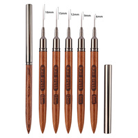 Nouveau Style Bois De Santal Nail Dessin Stylo Nail Art Liner Brosse Gel Polonais Diy Nail Brush 6 9 12 15 18mm