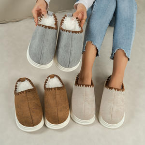Chaussons d'intérieur en peluche chauds et légers pour femme – Confortables et doux – Idéaux pour l'hiver - Product Image 2